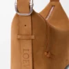 Medium Loop Hobo in Suede Calfskin