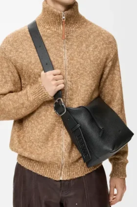 Medium Loop Hobo in Supple Grained Calfskin