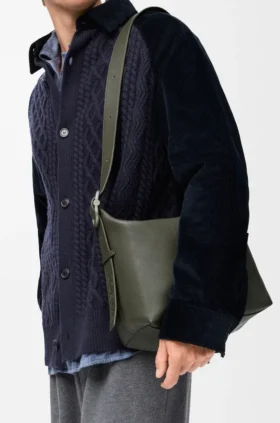 Medium Loop Hobo in Supple Grained Calfskin
