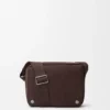 Medium Pebble Messenger Bag in Grained Nubuck