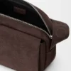 Medium Pebble Messenger Bag in Grained Nubuck