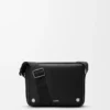 Medium Pebble Messenger Bag in Smooth Calfskin