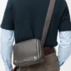 Medium Pebble Messenger Bag in Supple Grained Calfskin