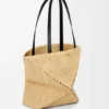 Medium Puzzle Fold Tote in Raffia