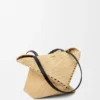 Medium Puzzle Fold Tote in Raffia