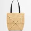 Medium Puzzle Fold Tote in Raffia