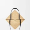 Medium Puzzle Fold Tote in Raffia