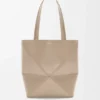 Medium Puzzle Fold Tote in Shiny Calfskin Medium Puzzle Fold Tote in Shiny Calfskin