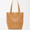 Medium Puzzle Fold Tote in Shiny Calfskin Medium Puzzle Fold Tote in Shiny Calfskin