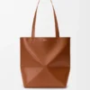 Medium Puzzle Fold Tote in Shiny Calfskin Medium Puzzle Fold Tote in Shiny Calfskin