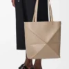 Medium Puzzle Fold Tote in Shiny Calfskin Medium Puzzle Fold Tote in Shiny Calfskin