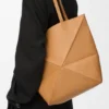 Medium Puzzle Fold Tote in Shiny Calfskin Medium Puzzle Fold Tote in Shiny Calfskin