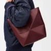 Medium Puzzle Fold Tote in Shiny Calfskin Medium Puzzle Fold Tote in Shiny Calfskin