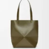 Medium Puzzle Fold Tote in Shiny Calfskin Medium Puzzle Fold Tote in Shiny Calfskin