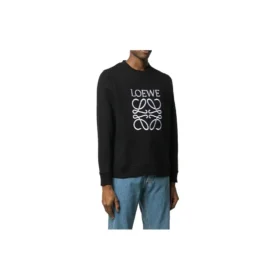 Men”S Loewe Brand Logo Printing Pullover Black H6109900Cr-1100 Men”S Loewe Brand Logo Printing Pullover Black H6109900Cr-1100