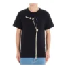 Men”S Loewe Cotton Drawstring Design Short Sleeve Navy Blue H6109031Si-5110