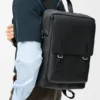 Military Backpack in Soft Grained Calfskin