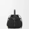 Mini Diamond Round Basket Bag in Calfskin