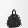Mini Diamond Round Basket Bag in Calfskin