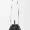Mini Diamond Round Basket Bag in Calfskin