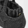 Mini Diamond Round Basket Bag in Calfskin