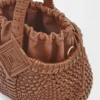 Mini Diamond Round Basket Bag in Calfskin