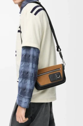 Mini Flex Messenger in Canvas and Suede