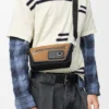 Mini Flex Messenger in Canvas and Suede