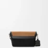 Mini Flex Messenger in Canvas and Suede