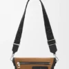 Mini Flex Messenger in Canvas and Suede