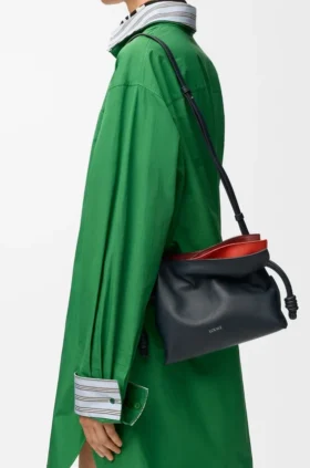 Mini Layered Flamenco Clutch in Nappa Calfskin