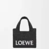Mini Loewe Font Tote in Raffia Mini Loewe Font Tote in Raffia