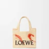 Mini Loewe Font Tote in Raffia Mini Loewe Font Tote in Raffia