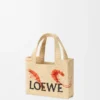 Mini Loewe Font Tote in Raffia Mini Loewe Font Tote in Raffia