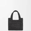 Mini Loewe Font Tote in Raffia Mini Loewe Font Tote in Raffia