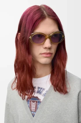 Mini Oval Slim Sunglasses