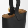 Mini Pebble Bucket in Smooth Calfskin