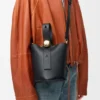 Mini Pebble Bucket in Smooth Calfskin
