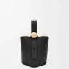 Mini Pebble Bucket in Smooth Calfskin