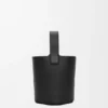 Mini Pebble Bucket in Smooth Calfskin
