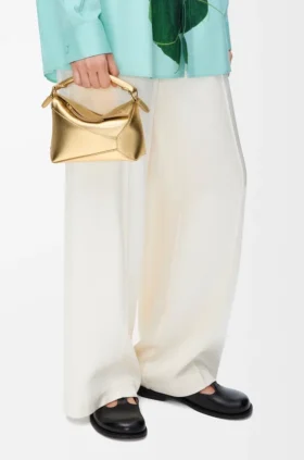 Mini Puzzle Edge Bag in Laminated Lambskin