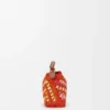 Mini Puzzle Edge Bag in Raffia and Calfskin