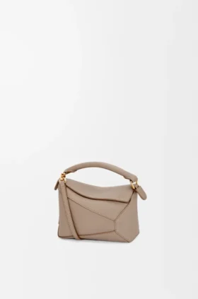 Mini Puzzle Edge Bag in Soft Grained Calfskin