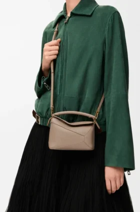 Mini Puzzle Edge Bag in Soft Grained Calfskin