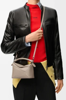 Mini Puzzle Edge Bag in Soft Grained Calfskin