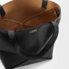 Mini Puzzle Fold Tote in Shiny Calfskin