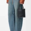 Mini Puzzle Fold Tote in Shiny Calfskin