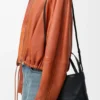 Mini Puzzle Fold Tote in Shiny Calfskin