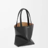 Mini Puzzle Fold Tote in Shiny Calfskin