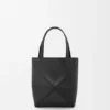 Mini Puzzle Fold Tote in Shiny Calfskin
